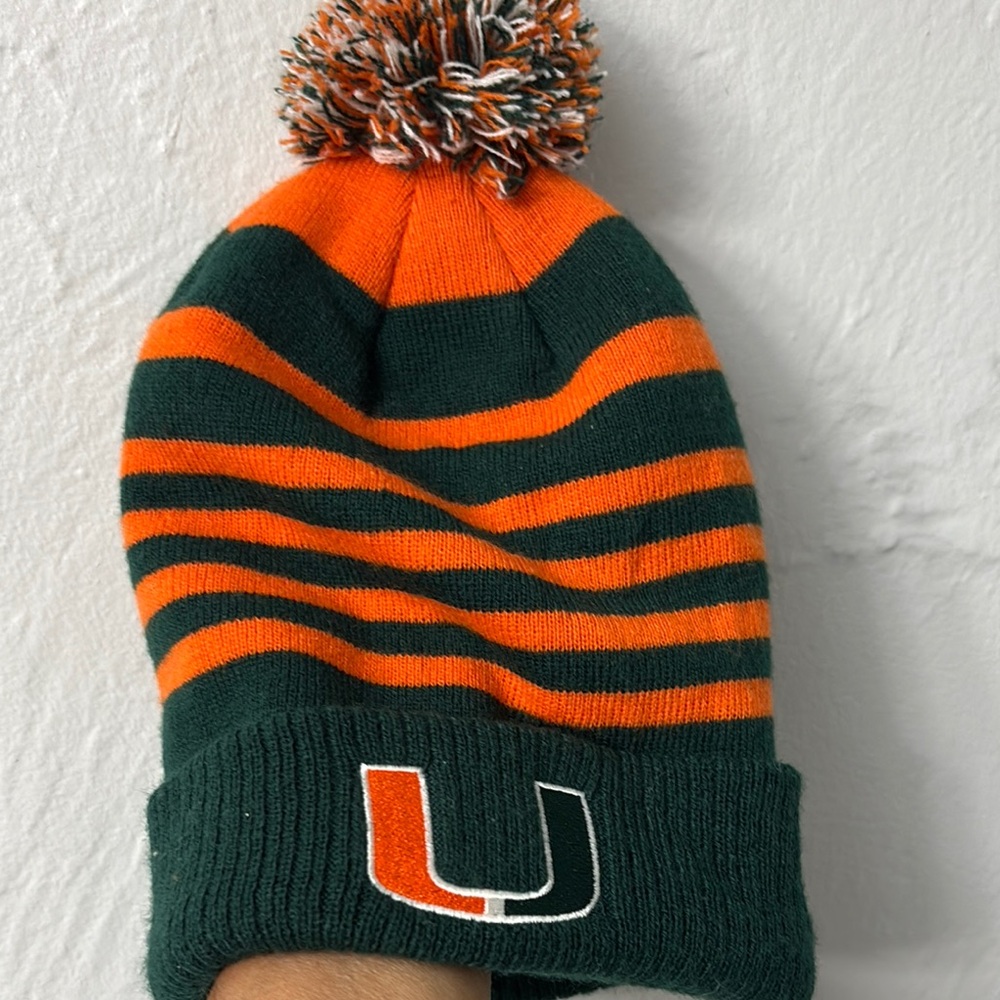 Striped Orange and Green University of Miami